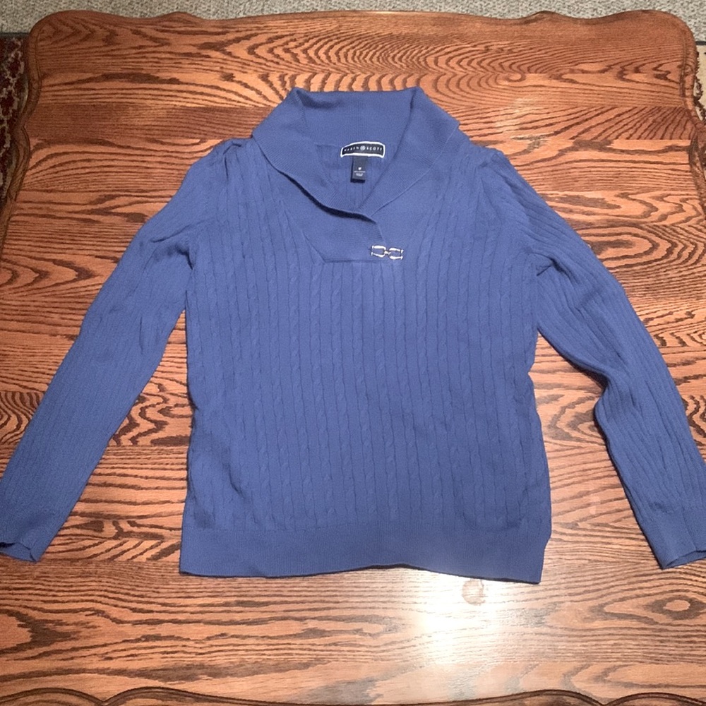 Karen Scott royal blue sweater. Size M.